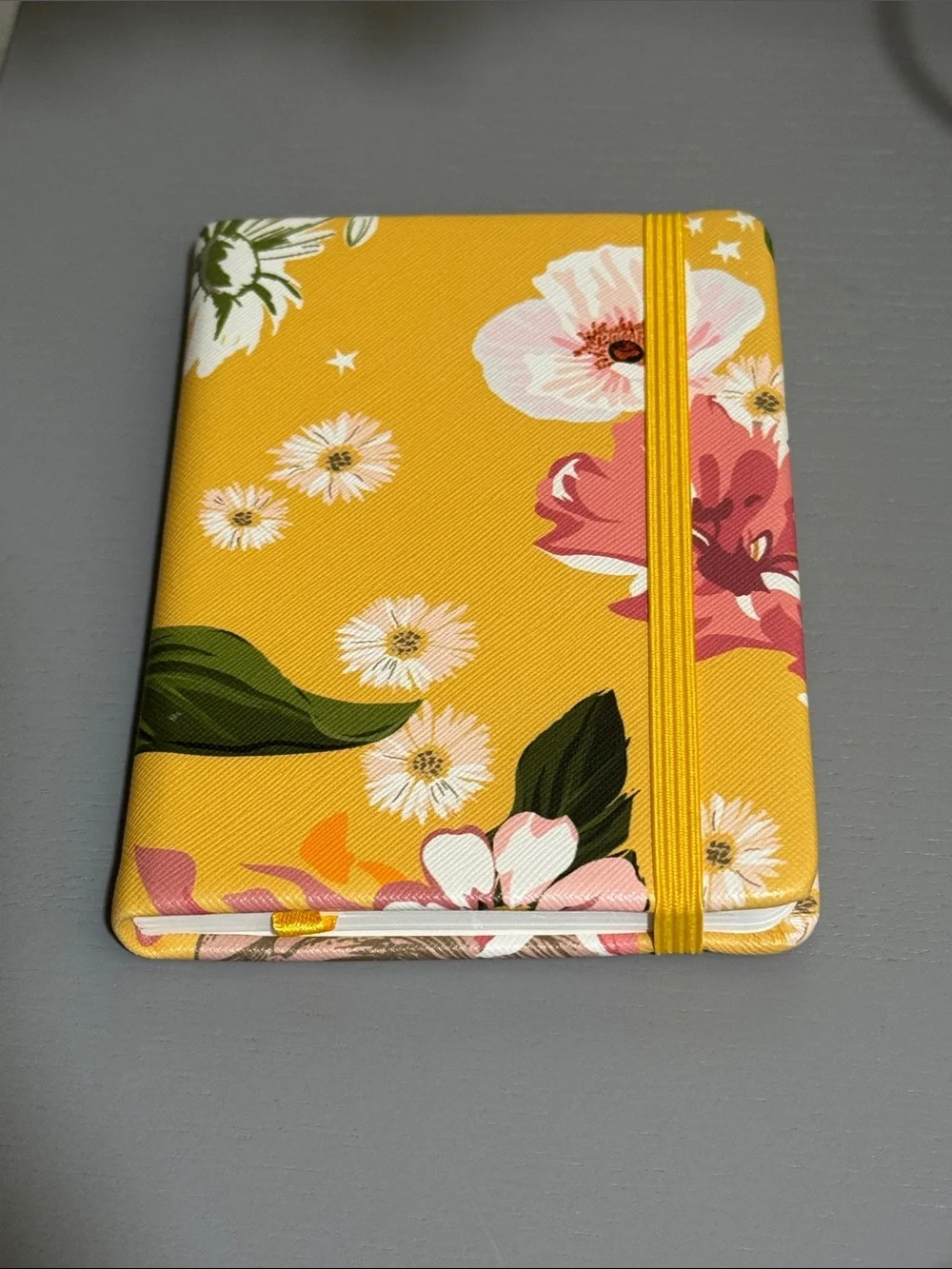 Floral Hard Cover Lined Notebook
